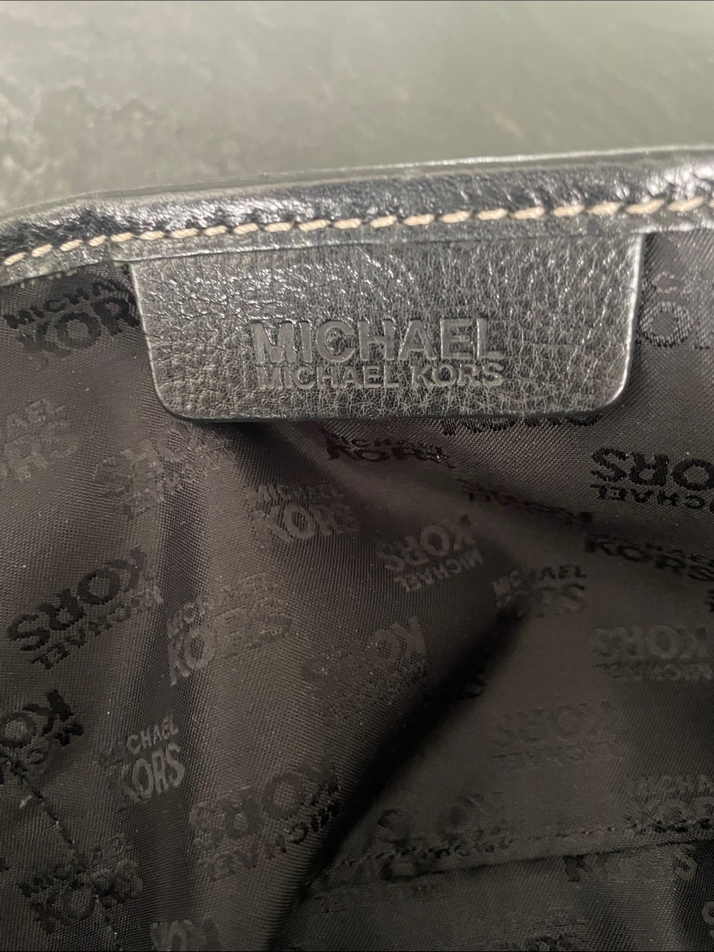 Michael Kors Black Leather Boho Style Tote - Picture 2 of 7